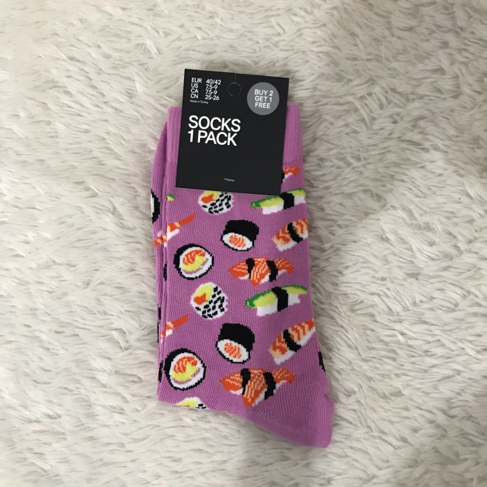 Unisex Sushi Socks! Super cute and fun - Picture 1 of 3